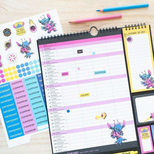 „Disney Stitch“ – sieninis kalendorius / planuotojas 2024/2025 m 13