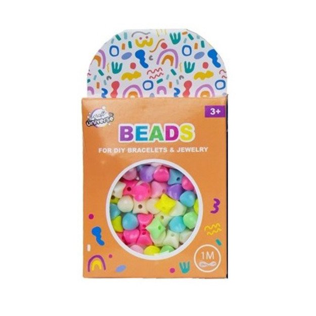 Karoliukų rinkinys - kubeliai + 1 metro virvelė 1