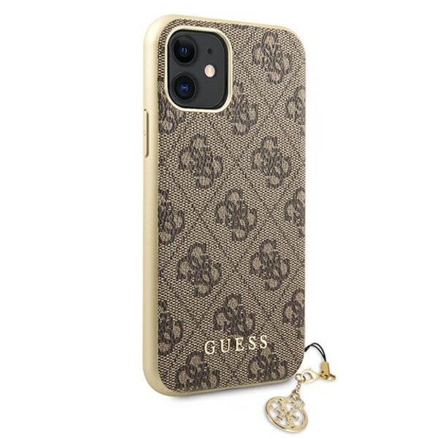 „Guess 4G Charms Collection“ – „iPhone 11“ dėklas (rudas) 3