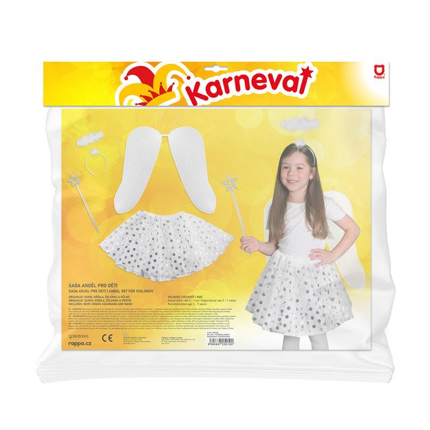 Vaikiškas angelo kostiumo sijonėlis su aksesuarais 2