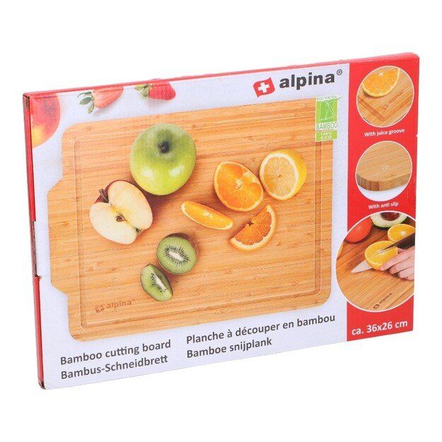 Alpina - bambuko medienos pjaustymo lentelė 36x26 cm 7
