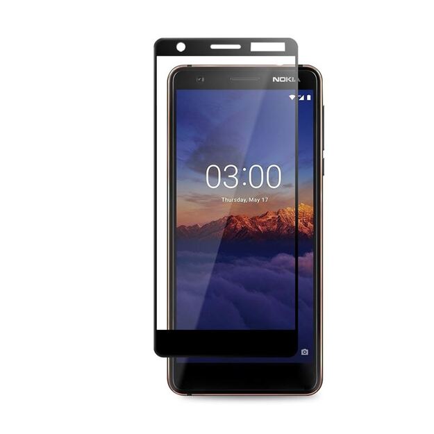 Crong 7D nano lankstus stiklas – pilnai dengianti hibridinė ekrano apsauga 9H Nokia 3.1 18