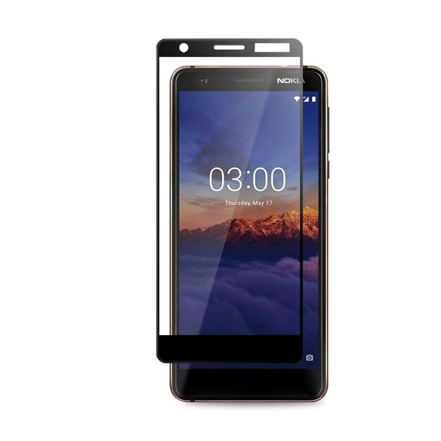 Crong 7D nano lankstus stiklas – pilnai dengianti hibridinė ekrano apsauga 9H Nokia 3.1