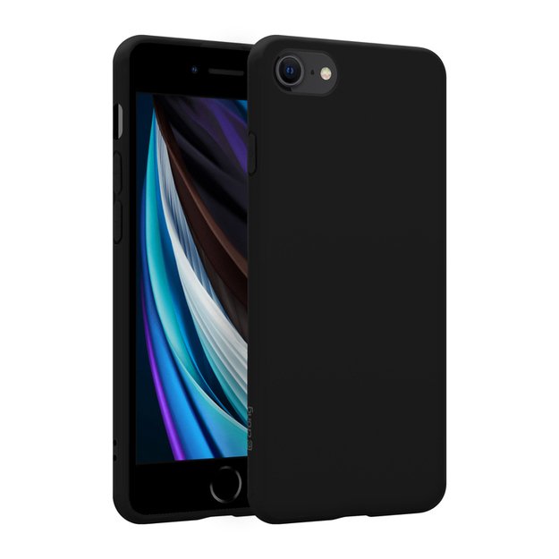 Crong Color Cover – lankstus dangtelis, skirtas iPhone 8/7 (juodas)