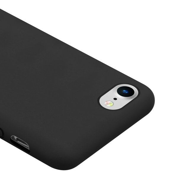 Crong Color Cover – lankstus dangtelis, skirtas iPhone 8/7 (juodas)