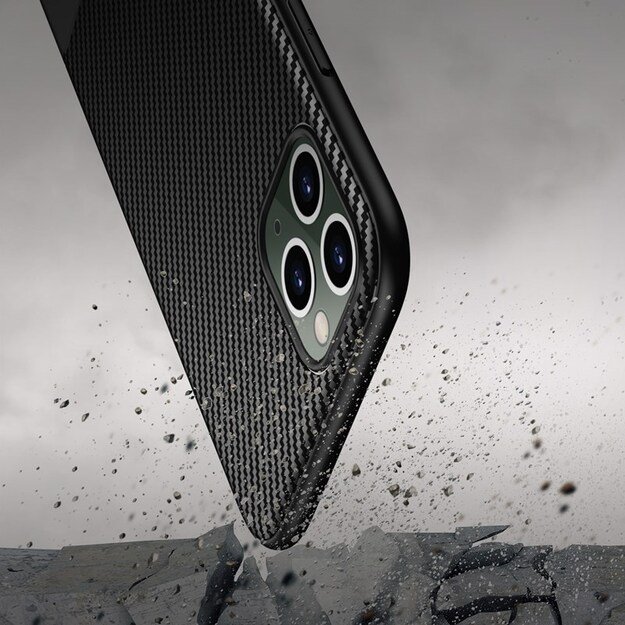 „Crong Prestige“ anglies dangtelis – apsauginis dėklas, skirtas „iPhone 11 Pro“ (juodas) 8