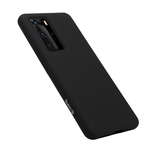Crong Color Cover – lankstus dėklas, skirtas Huawei P40 Pro (juodas) 9
