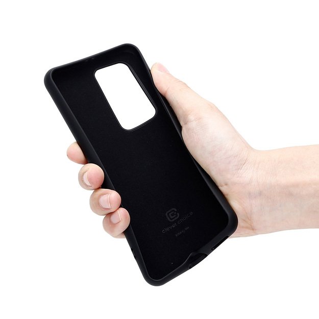 Crong Color Cover – lankstus dėklas, skirtas Huawei P40 Pro (juodas) 7