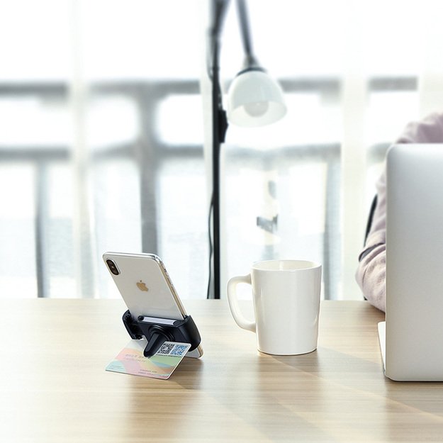 Crong Universal Smart Car Holder - Universalus automobilinis telefono laikiklis 4-6.7 (juodas) 31