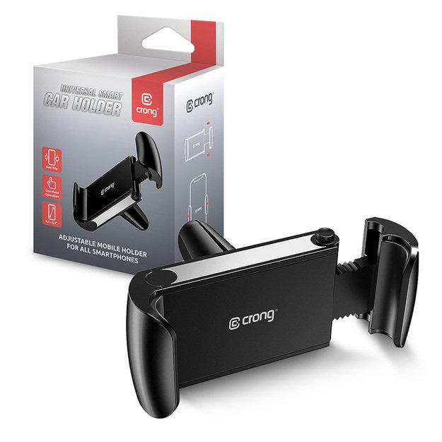 Crong Universal Smart Car Holder - Universalus automobilinis telefono laikiklis 4-6.7 (juodas) 22