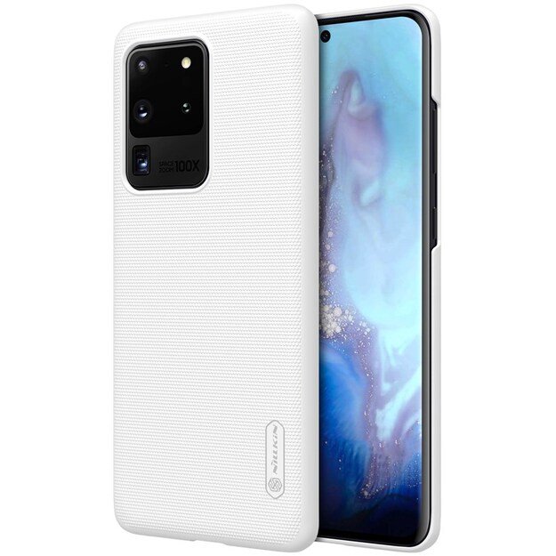 Nillkin Super Frosted Shield – dėklas, skirtas Samsung Galaxy S20 Ultra (baltas) 4