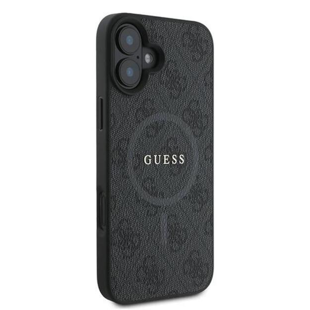 „Guess 4G Ring Classic Logo MagSafe“ dėklas iPhone 16 Plus (juodas) 4