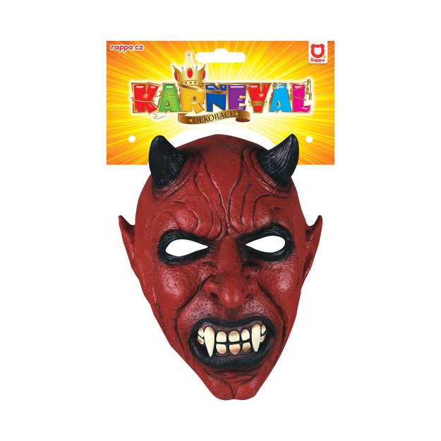 Devil mask with ears for adults