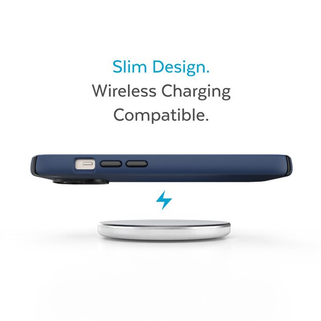 Speck Presidio2 Pro – dėklas, skirtas iPhone 15 Plus / 14 Plus su MICROBAN danga (Coastal Blue / Black / White) 13