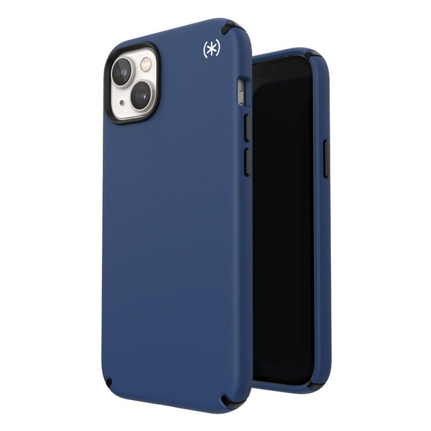Speck Presidio2 Pro – dėklas, skirtas iPhone 15 Plus / 14 Plus su MICROBAN danga (Coastal Blue / Black / White) 6
