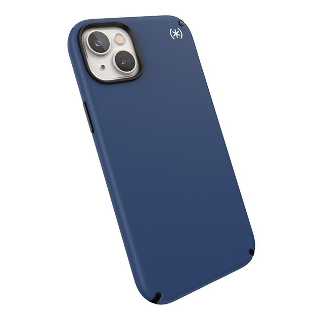 Speck Presidio2 Pro – dėklas, skirtas iPhone 15 Plus / 14 Plus su MICROBAN danga (Coastal Blue / Black / White)