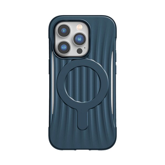 „X-Doria Raptic Clutch MagSafe“ – biologiškai suyrantis dėklas, skirtas „iPhone 14 Pro“ (3 m, patikrintas kritimo būdu) („Marine Blue“)