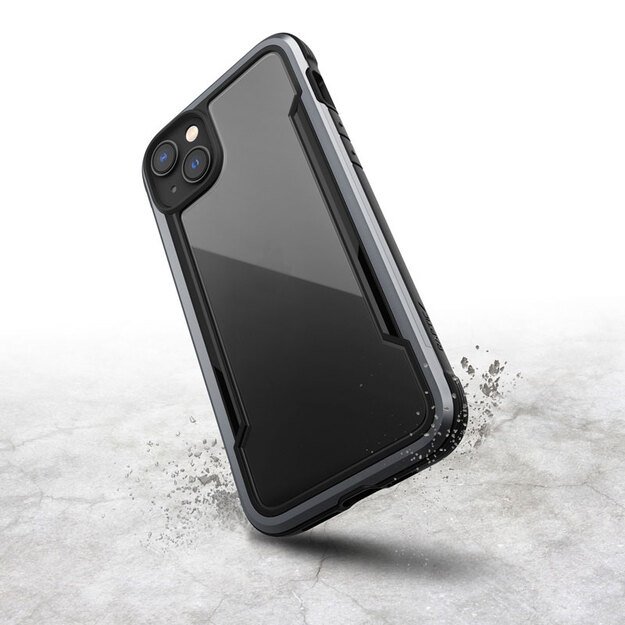 „X-Doria Raptic Shield“ – aliuminio dėklas, skirtas „iPhone 14 Plus“ (patikrintas kritimo metu 3 m) (juodas) 34