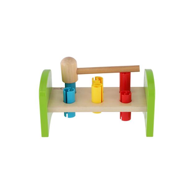 Wooden mallet with hammer in a box