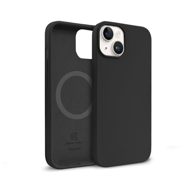 „Crong Color Cover“ magnetinis dėklas, skirtas „iPhone 14 Max“ (juodas)