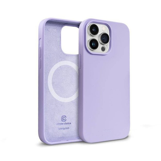 „Crong Color Cover“ magnetinis dėklas, skirtas „iPhone 14 Pro“ (violetinė)
