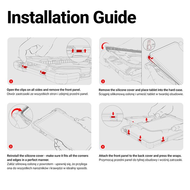 Crong Defender Plus - Rugged Case Samsung Galaxy Tab Active5 Pro 10.1  (black) 11