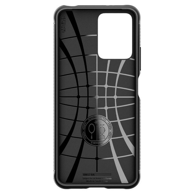 Spigen Rugged Armor – dėklas, skirtas Xiaomi Redmi Note 12 5G/POCO X5 5G (juodas)