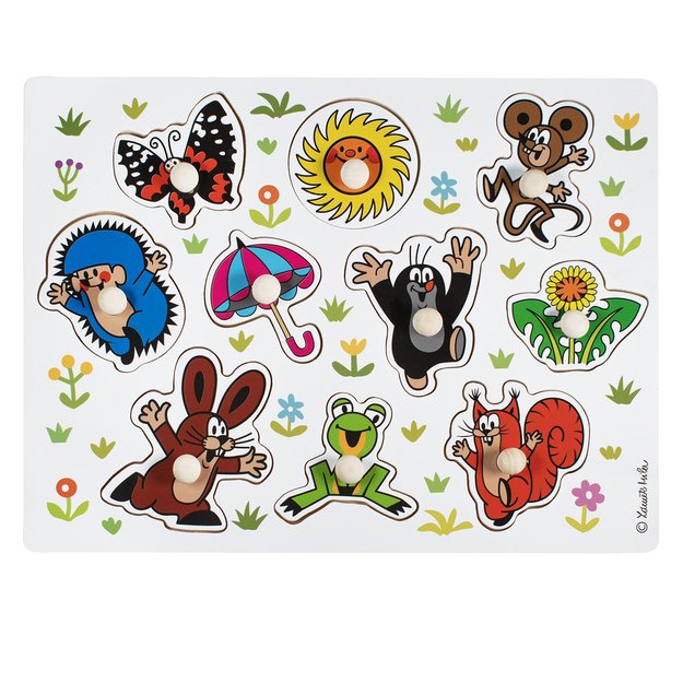 Wooden insert puzzle Mole large