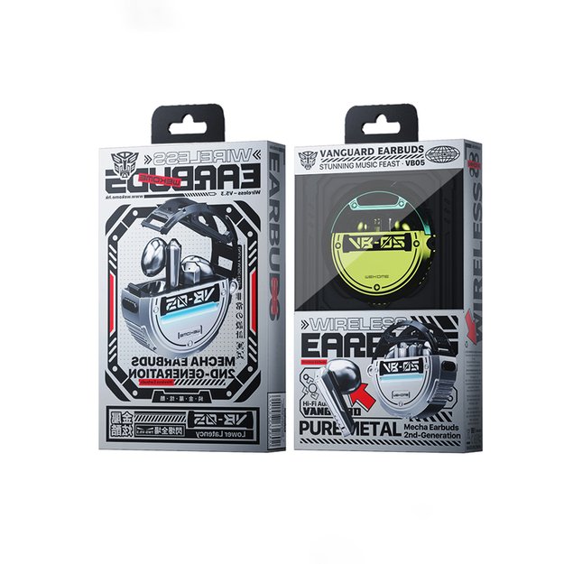 WEKOME VB05 Vanguard serija – Bluetooth V5.3 TWS belaidės ausinės su įkrovimo dėklu (žalia) 4