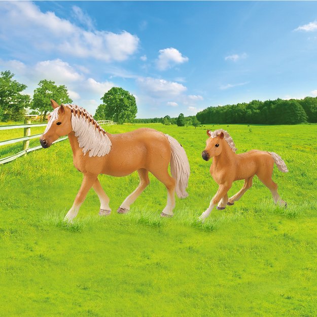 Horse set 2 pcs with fence