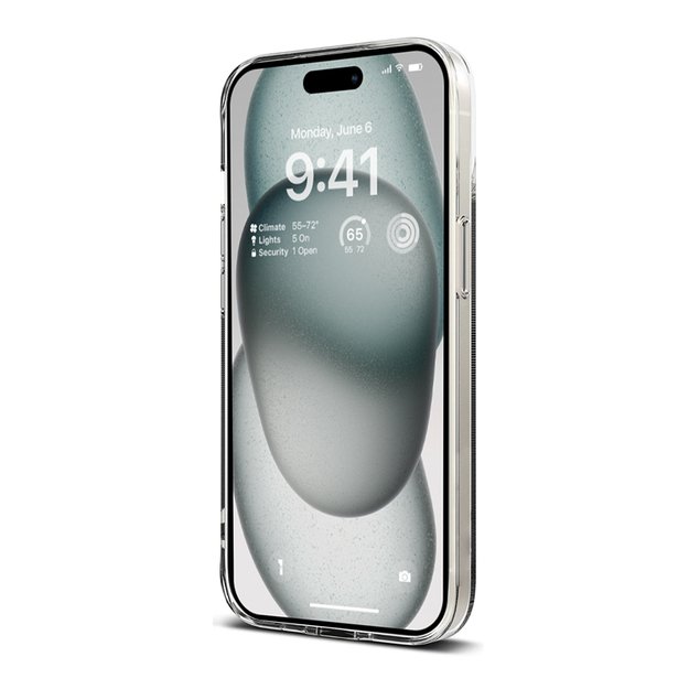 Crong Crystal Slim Cover – iPhone 15 dėklas (skaidrus)