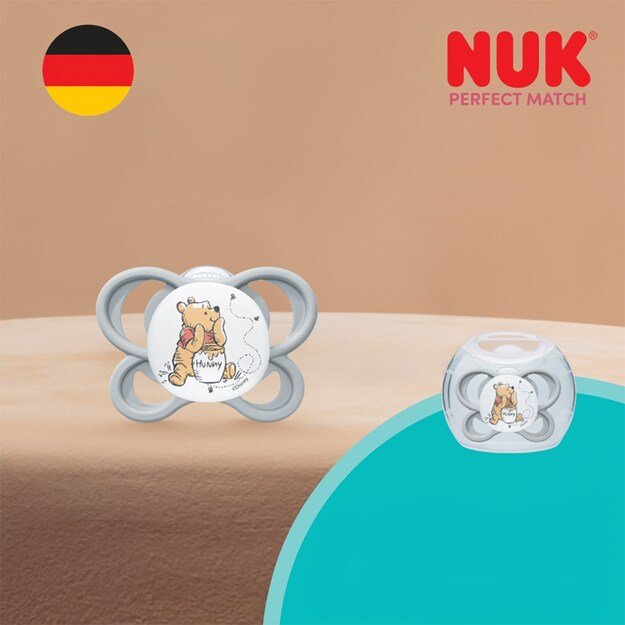 NUK Perfect Match Air Pacifier Disney Bear P&uacute; 0&ndash;6 months grey, 0-6 m 4