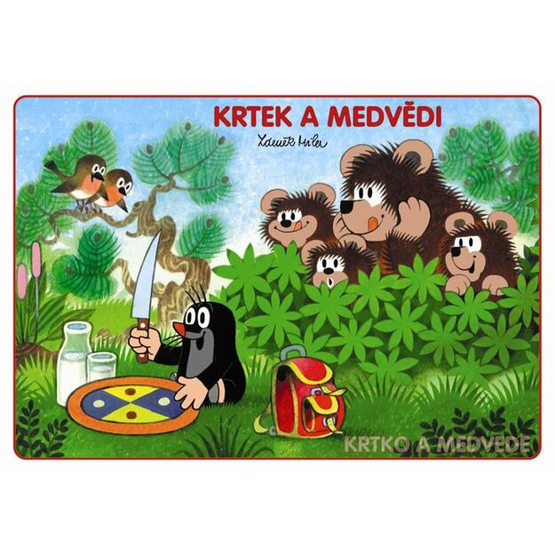 A5 Mole and bears coloring pages