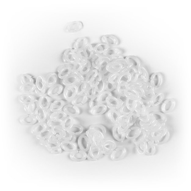 Small plastic shining letters 150 pcs