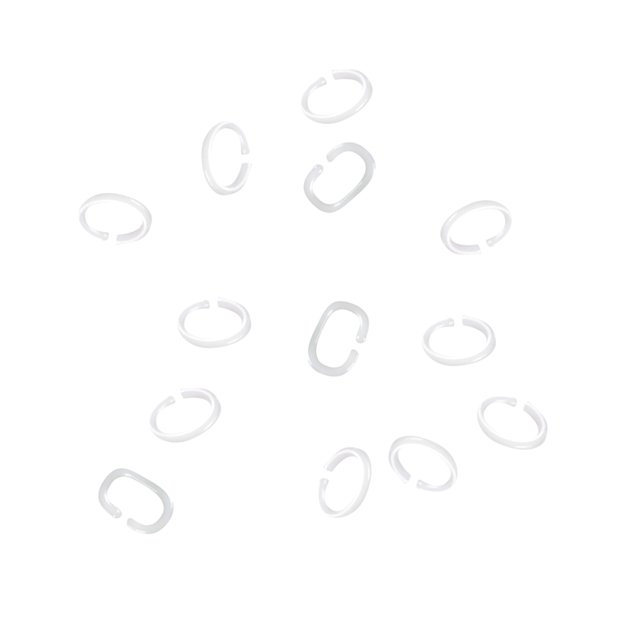 Small plastic shining letters 150 pcs