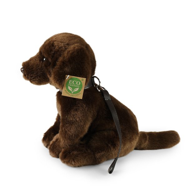 Plush Labrador Retriever with leash 25 cm ECO-F.