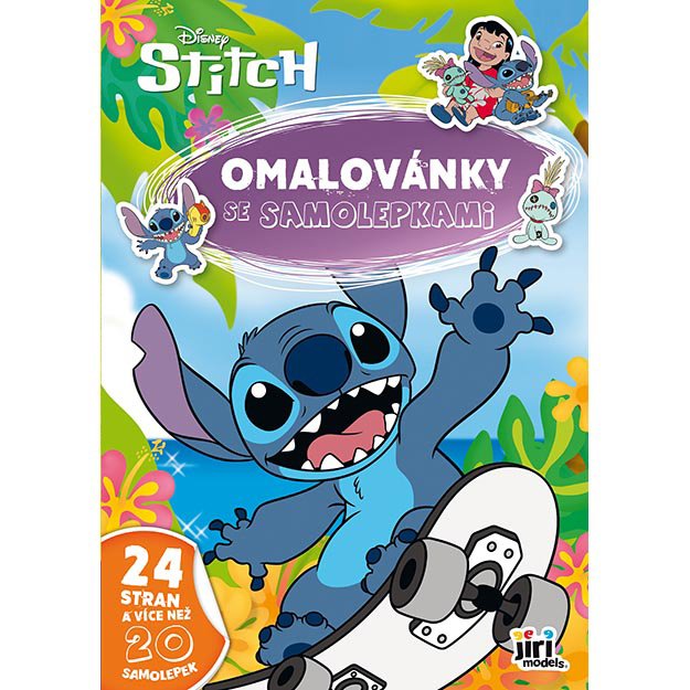 A4 coloring book with Lilo & Stitch stickers