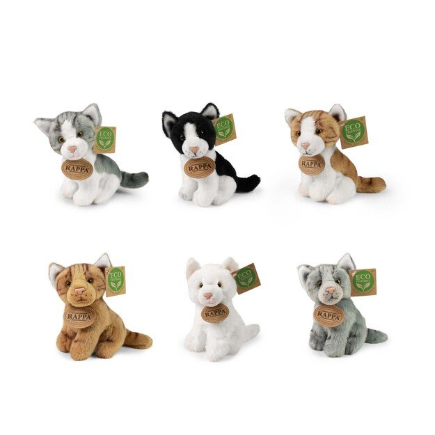 Plush cats assort 14 cm ECO-FRIENDLY