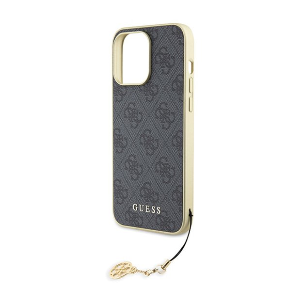 Guess 4G Charms Collection - Case for iPhone 15 Pro Max (grey) 6