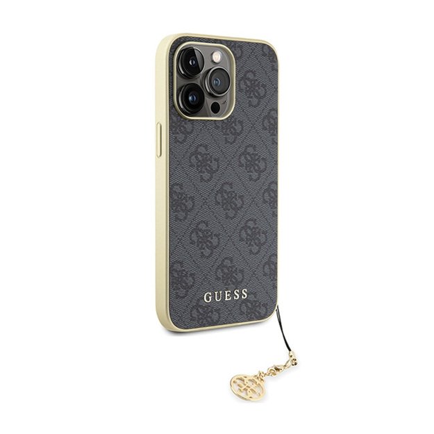 Guess 4G Charms Collection - Case for iPhone 15 Pro Max (grey) 4