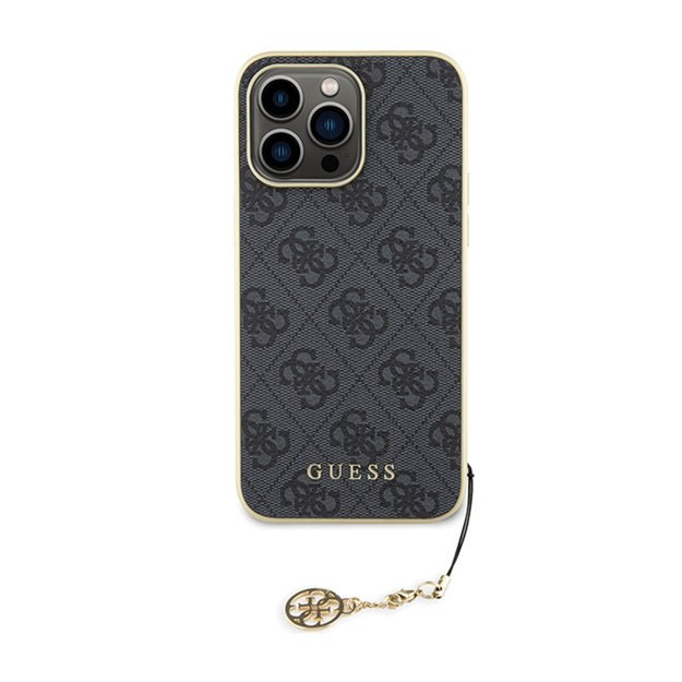 Guess 4G Charms Collection - Case for iPhone 15 Pro Max (grey) 3