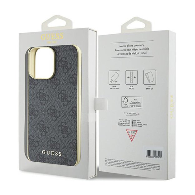 Guess 4G Charms Collection - Case for iPhone 15 Pro Max (grey) 8