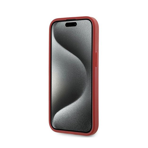 Karl Lagerfeld Diagonal Quilted Script - Case for iPhone 15 / 14 / 13 (Red) 5