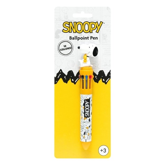 Snoopy - 10-color automatic ballpoint pen with a 3D figure from the Lazy Days collection 1