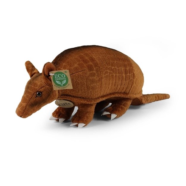 Rappa - Plush realistic armadillo mascot 28 cm Eco-Friendly
