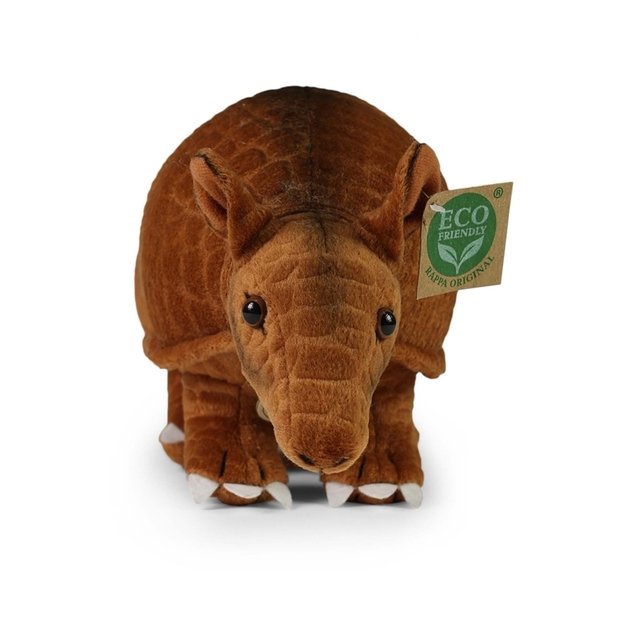 Rappa - Plush realistic armadillo mascot 28 cm Eco-Friendly 2