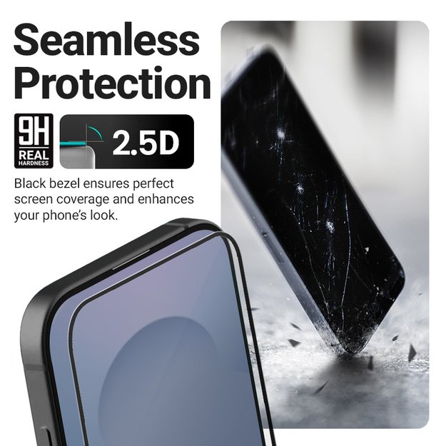 Crong 3D Armour Glass Lite - Full Glue Tempered Glass for Xiaomi 15 4