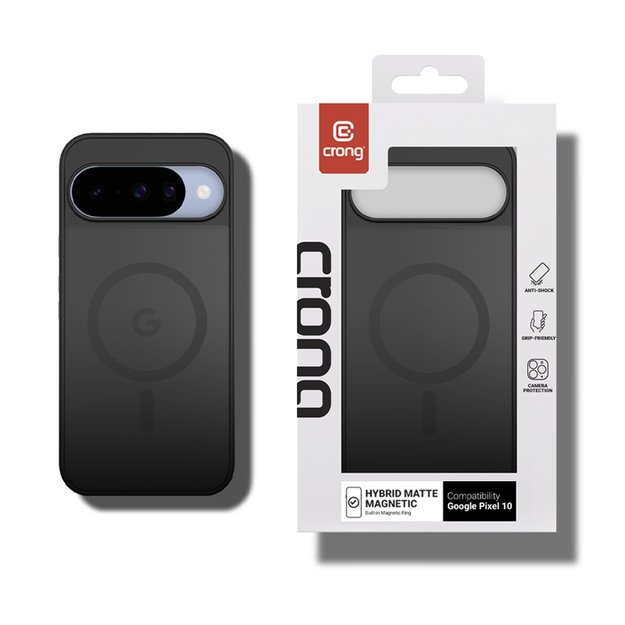 Crong Hybrid Matte Magnetic - MagSafe Google Pixel 10 Case (Black) 6