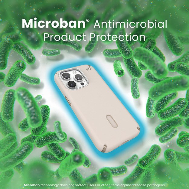 Speck Presidio2 Pro ClickLock & MagSafe – iPhone 15 Pro dėklas (balintas kaulas / „Heirloom Gold“ / Hazel Brown) 26