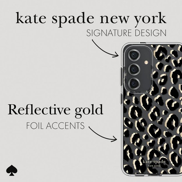 Kate Spade New York apsauginis dėklas – Samsung Galaxy S24 dėklas (City Leopard)